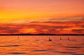 Un ciel flamboyant au dessus du Cap Ferret